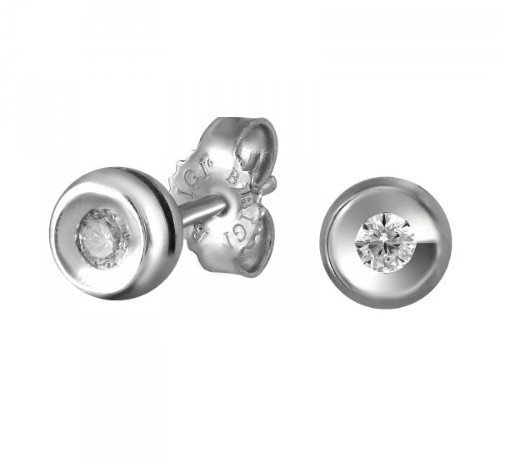 Boucles d'oreilles Bibigi Femme Pret-A-Porter in Or blanc Diamante 0.10 Ct ORK0002B05 - ORK0002B05